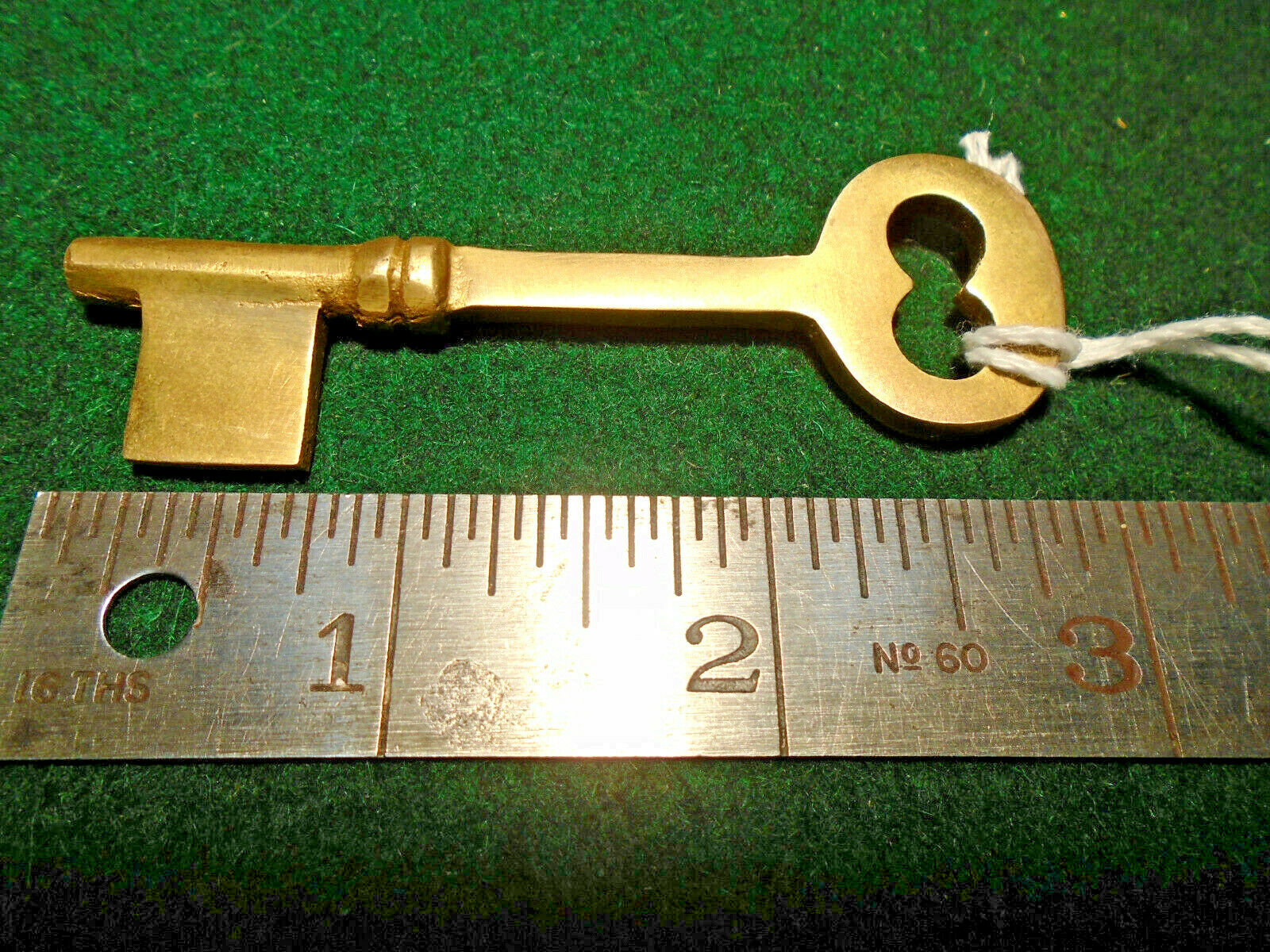 2 7/8" BRASS BIT KEY BLANK - PERFECT for OLD MORTISE LOCKS (33088)