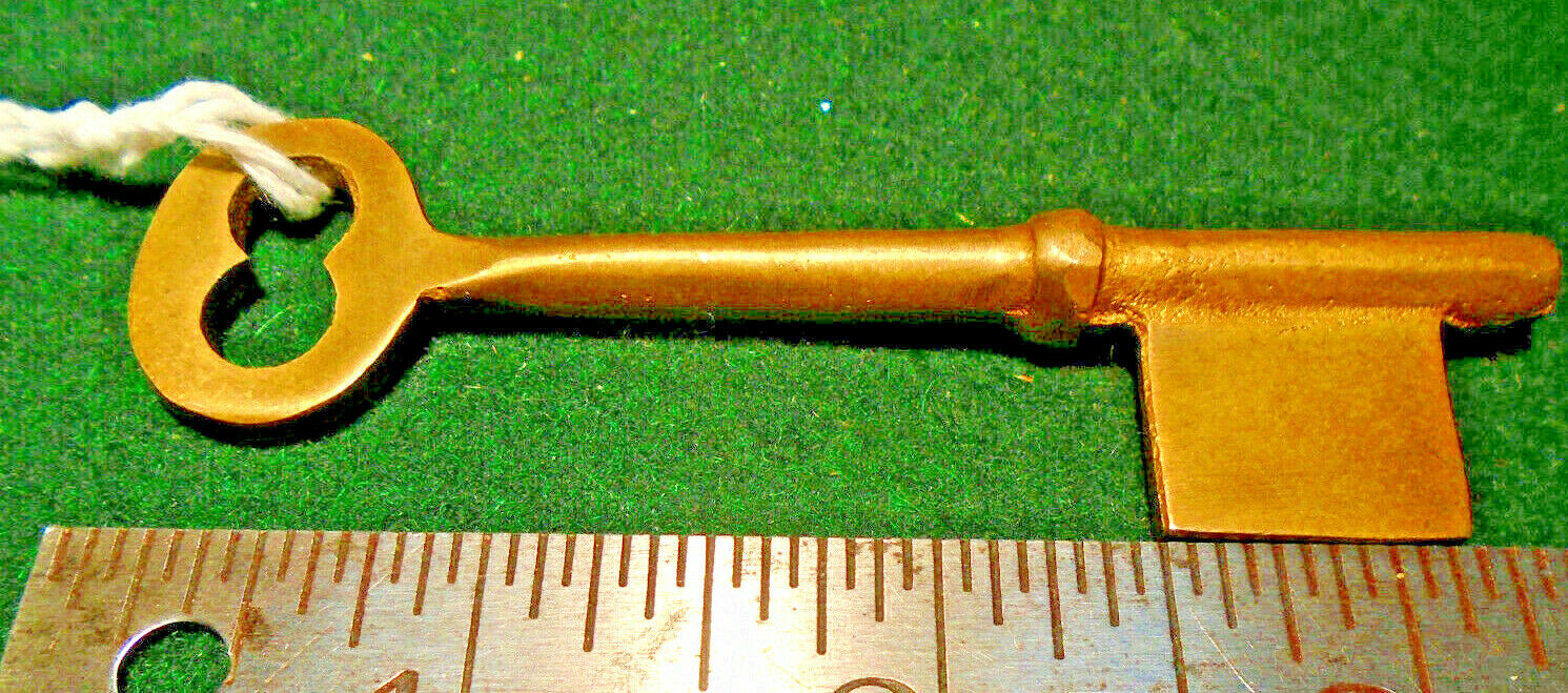3 1/4" BRASS BIT KEY BLANK - PERFECT for OLD MORTISE LOCKS (33093)