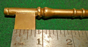 4 5/8" BRASS BIT KEY BLANK with TAPERED BIT - PERFECT for OLD RIM LOCKS (33095)