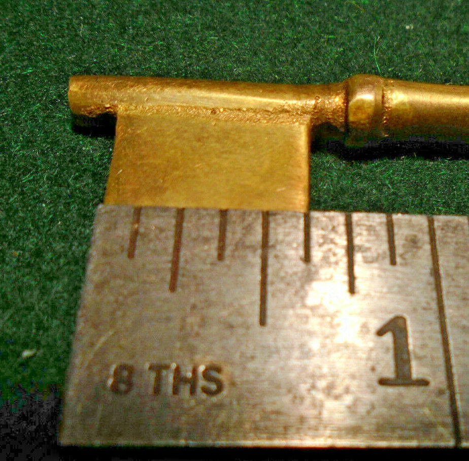 3 3/8" BRASS BIT KEY BLANK - PERFECT for OLD RIM or MORTISE LOCKS (33099)