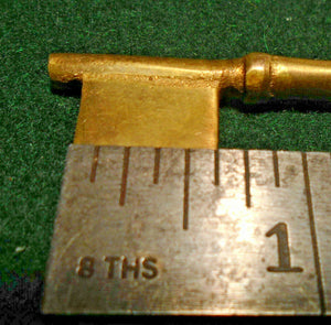 3 3/8" BRASS BIT KEY BLANK - PERFECT for OLD RIM or MORTISE LOCKS (33099)