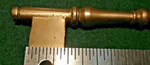 4 3/8" BRASS BIT KEY BLANK with TAPERED BIT - PERFECT for OLD RIM LOCKS (33094)