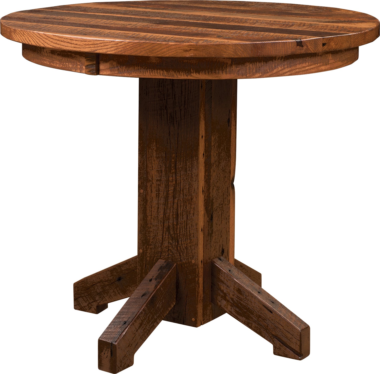 Pedestal Bar Table - Oak