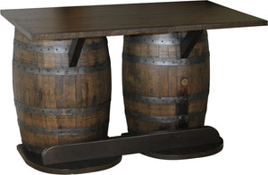 Oak Whiskey Barrel Island - Table