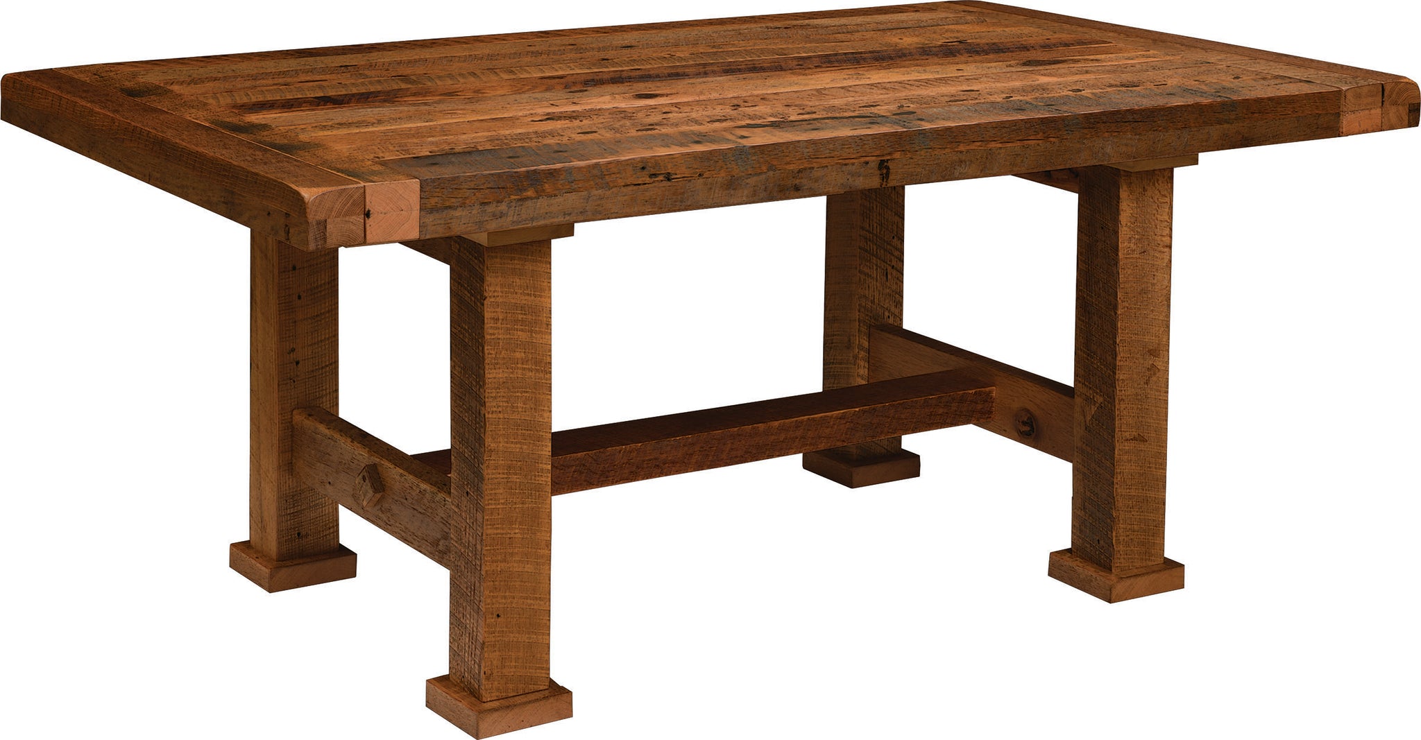 Rustic Oak Table with Bench